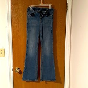 Jeans, mini flare, size 5